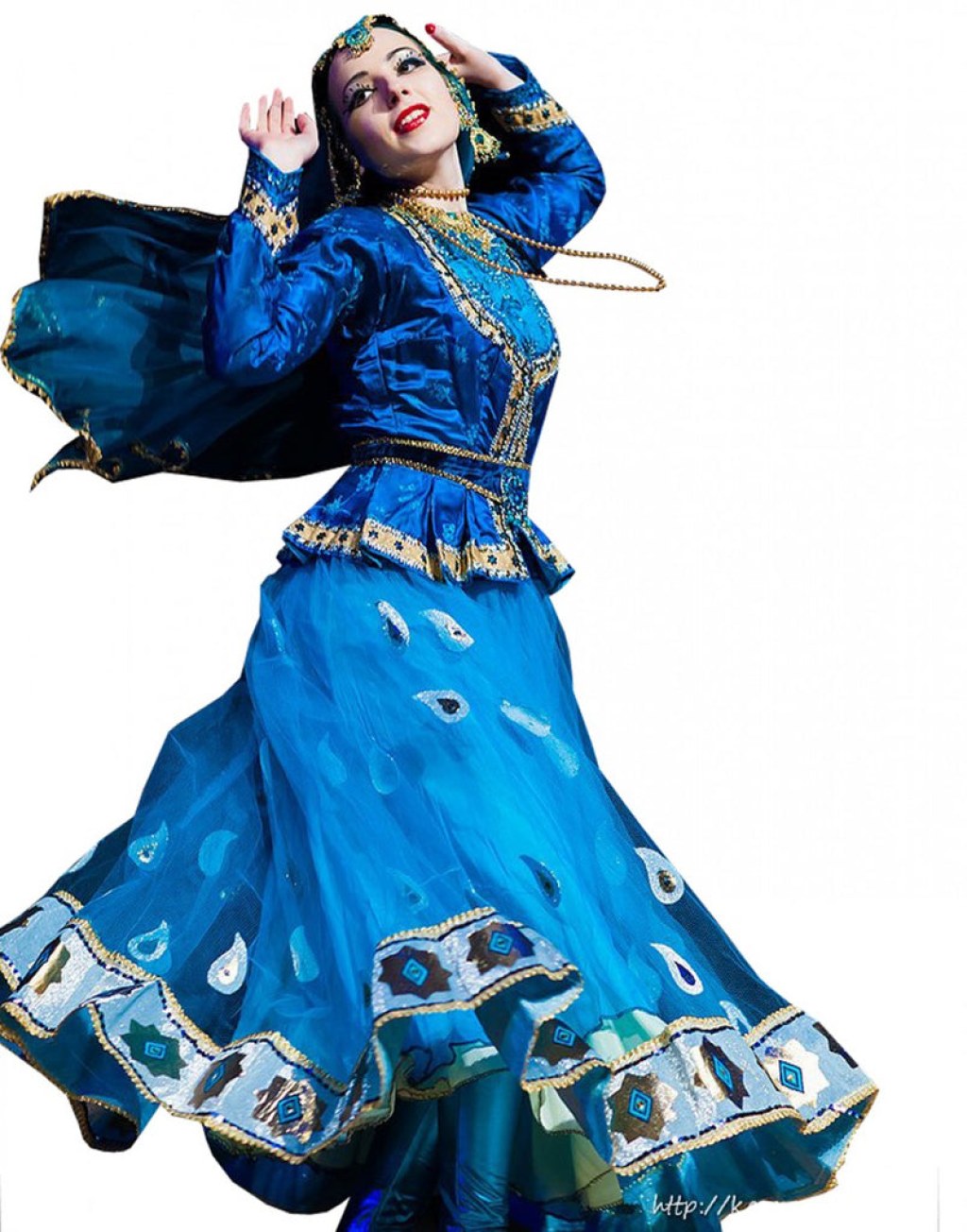 Picture of: Blue Persian Soft Dance Costume – Sulbha Fashions
